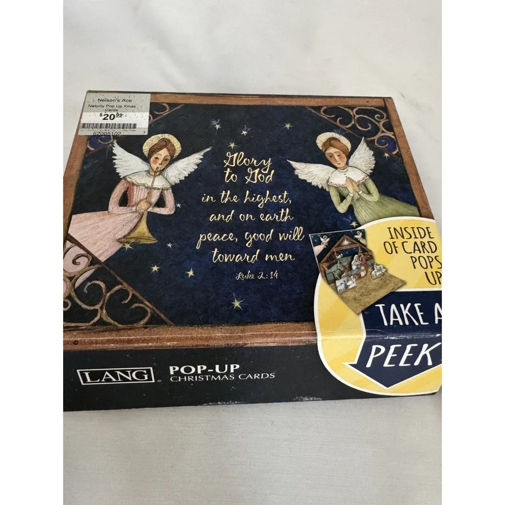 LANG Nativity 3D Pop-up Christmas 8 Cards by Susan Winget